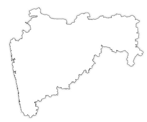 Maharashtra Blank Map | Maharashtra Outline Map