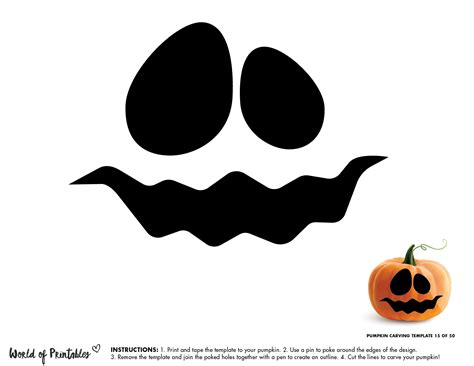 Printable Pumpkin Face Patterns - FREE Printable A-Z