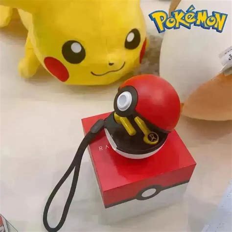 Pokemon Pikachu Themed Pokeball Shaped Novelty TWS Earphones