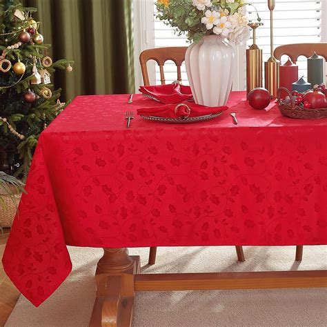 Amazon.com: SASTYBALE Christmas Tablecloths for Rectangle Tables ...