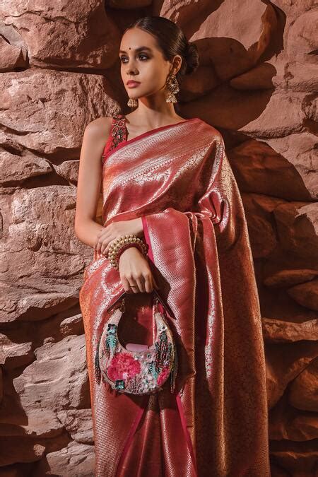 Buy Pink Sequin New Moon Gullista Embellished Clutch Bag by VERSUHZ ...