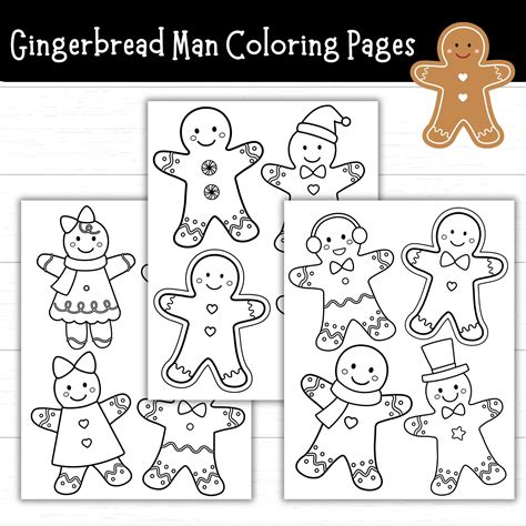 Gingerbread Man Coloring Sheet Gingerbread Man Coloring Pages