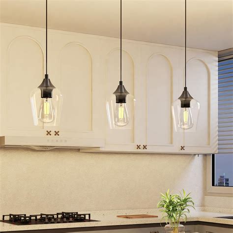 VONLUCE Pendant Lights Kitchen Island, Matte Black India | Ubuy