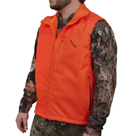 Allen Company Softshell Blaze Hunting Vest, Men’s Xxl, Blaze Orange ...