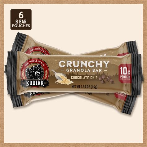 Chocolate Chip Crunchy Granola Bars – Snack Better | Kodiak®