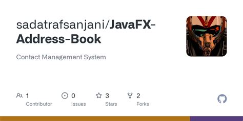 +JavaFX Contact Addressbook 的图像结果