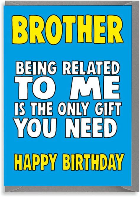 Brother Birthday Card, Brother Birthday Card, Birthday Card for Brother ...