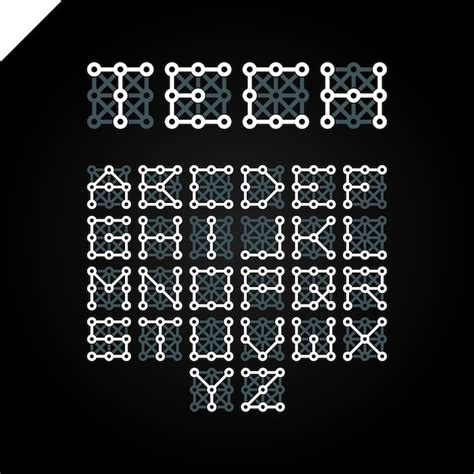 Techno Typewriter Font 的图像结果