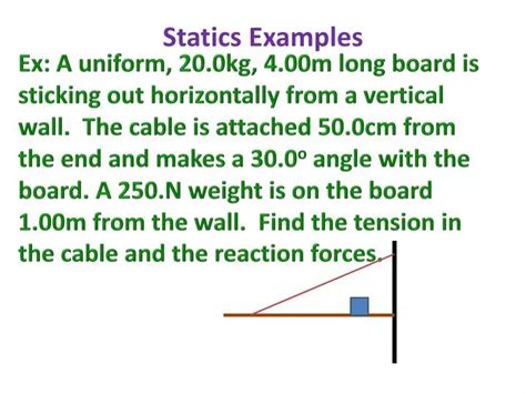 Image result for Statics Mechanics Examples