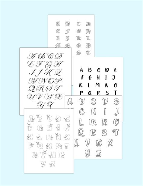 Alphabet Lettering Styles A Z - Infoupdate.org