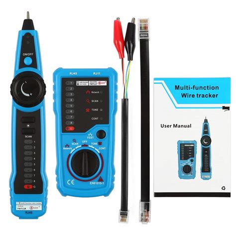 TECHTEST RJ11 RJ45 Cable Tester Multifunction Wire Tracker Measuring ...