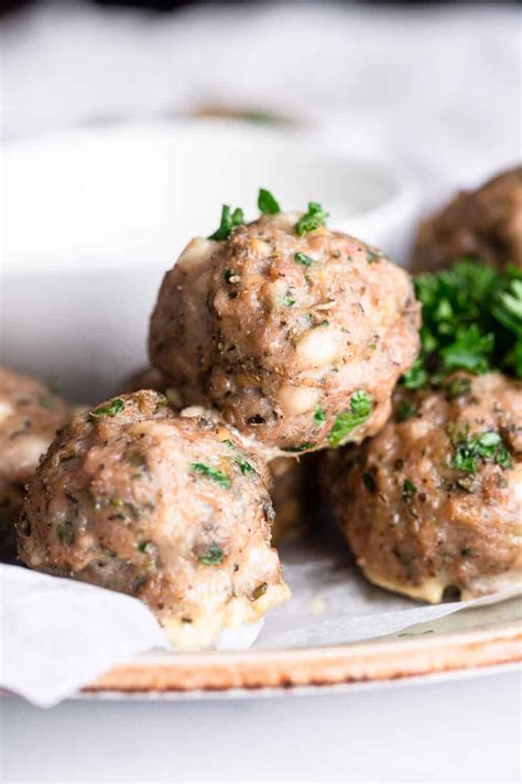 Greek Turkey Meatballs with Feta | Food Faith Fitness