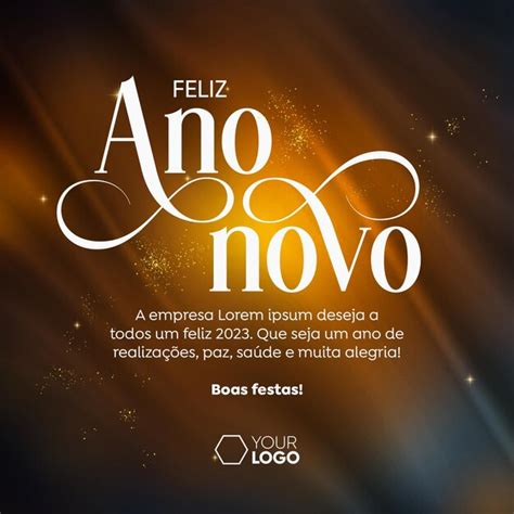 Social media feed happy new year to insert business message | Premium ...