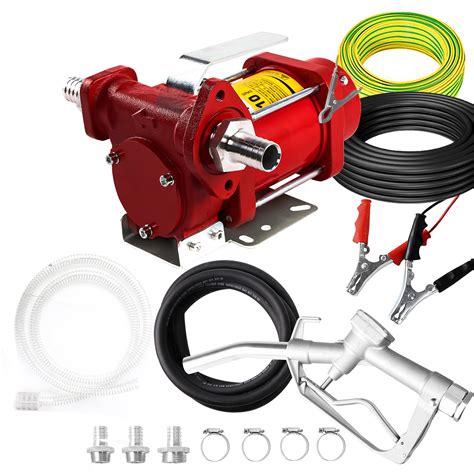 Snapklik.com : PRUNkuar Fuel Transfer Pump 12 Volt w/Manual Nozzle, 10 ...