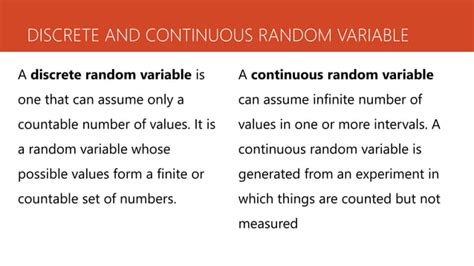Image result for Discrete or Continuous Random Variable