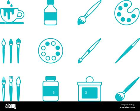 Artistic design tools Stock Vector Images - Alamy