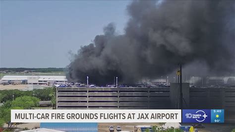 JAX airport closes following multi-vehicle fire in parking garage | wtsp.com