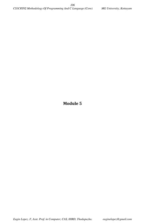 Module 5 methodology - Lecture - CS1CRT02 Methodology Of Programming ...