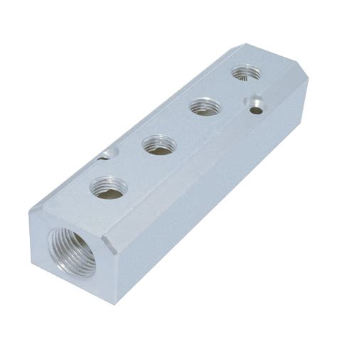 Buy Beduan 4 Way 6 Port 1/2"NPT Input Port 1/4"NPT Output Port Aluminum ...