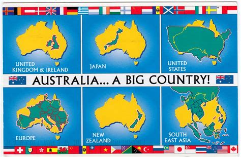 Australia ... a big country - size comparison with other countries ...