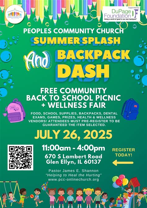 Jul 26 | 2025 Back to School Picnic and Wellness Fair | Downers Grove ...