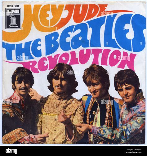 The Beatles - Hey Jude - Vintage Cover Album Stock Photo - Alamy