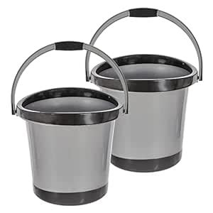 Kuber Industries Plastic Unbreakable Strong Bathroom Ultra Bucket with ...