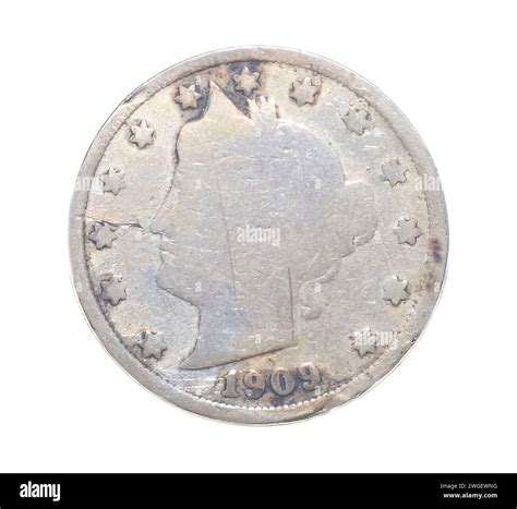 1909 American Liberty Head V Nickel 5 Cent Piece VG Good 5c US Coin ...