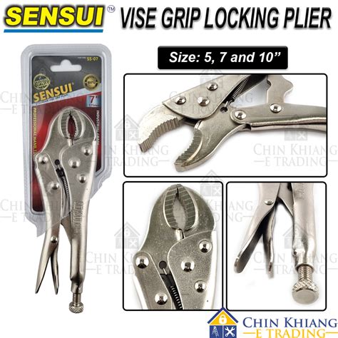 Sensui VISE-GRIP Curved Jaw Locking Plier Vise Grip 5" 7" 10" | Shopee ...
