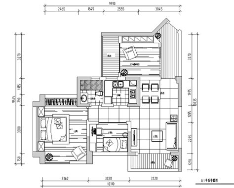87平米润和园二居室样板间设计施工图（附效果图）-住宅装修-筑龙室内设计论坛