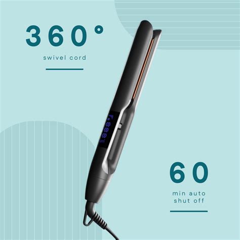Corded Hair Straightener | Ceramic Titanium Plates for Frizz-Free Styling