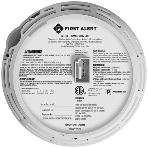 First Alert BRK Hardwired (with Battery Backup) Smart Photoelectric ...