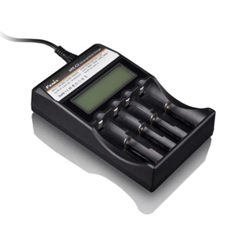 Fenix ARE-C2 Advanced Multi-Charger with LCD, Charges 18650, 16340 ...