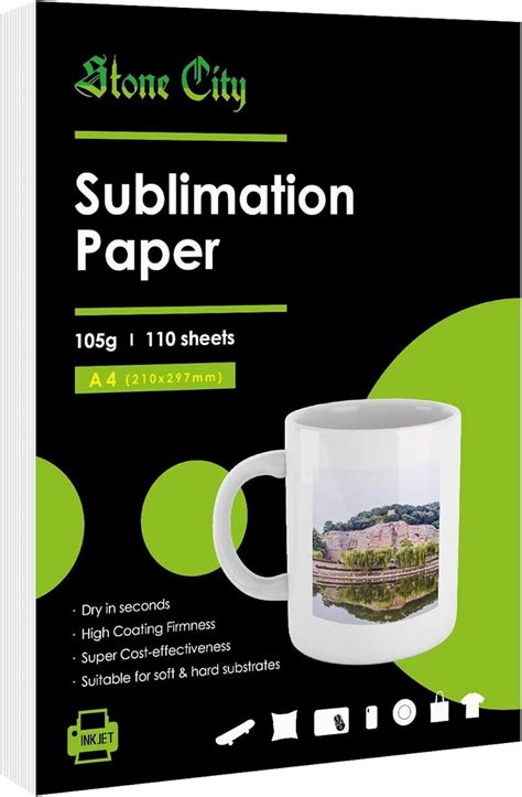 Buy Sublimation Paper 110 Sheets A4 for Heat Transfer, Tumbler, DIY ...