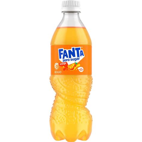Fanta Orange Zero Sugar Soft Drink Bottles 600ml | Woolworths