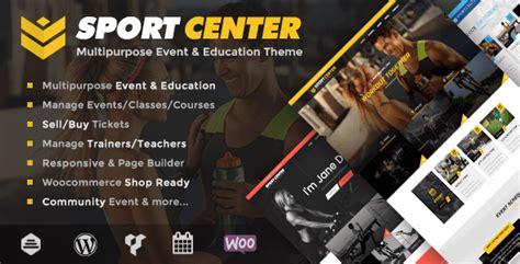 sport center v2 3 1 multipurpose events education theme