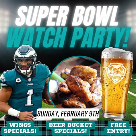 Feb 9 | FREE ENTRY! Super Bowl Watch Party: PHILLY EAGLES vs Chiefs ...