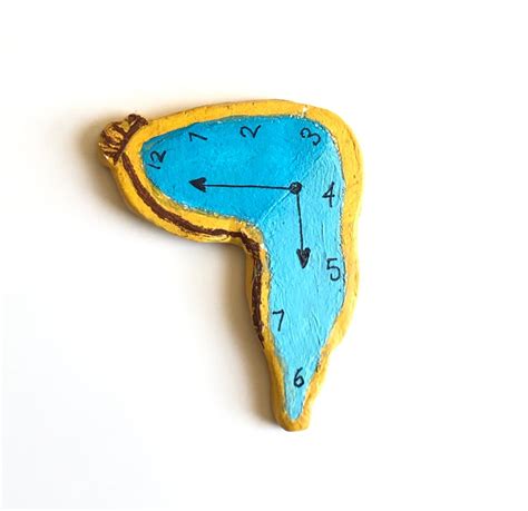 Polymer clay charm melting clock salvador dali – Artofit