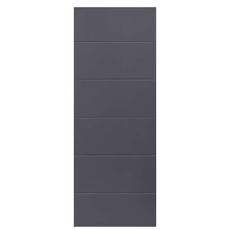 Masonite Melrose 30-in x 80-in Slate Flush Smooth Hollow core ...