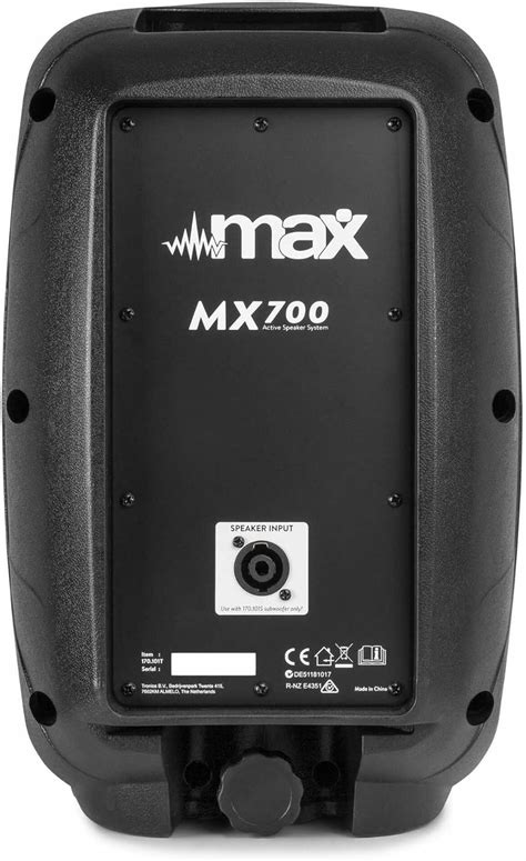 MAX MX700 DJ Box Set with Active 12 Inch Subwoofer India | Ubuy
