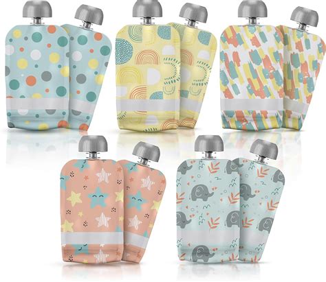 Little Whispers Reusable Baby Food Pouches - Refillable with Applesauce ...