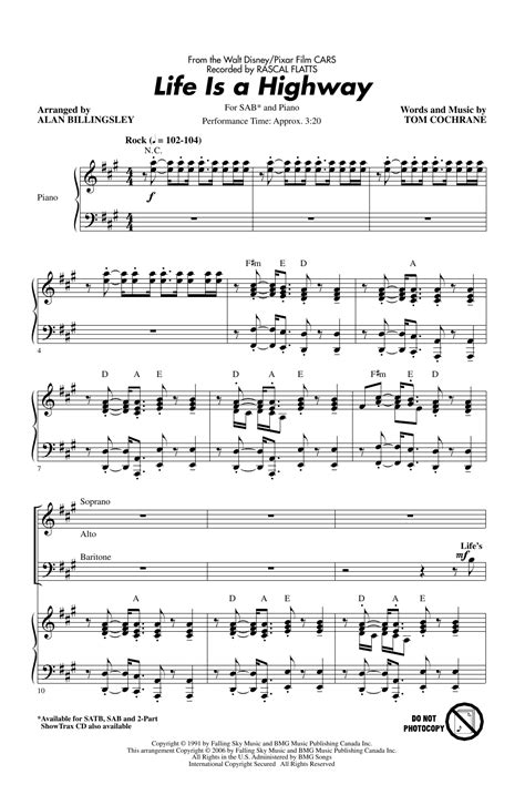 Rascal Flatts Life Is A Highway Lyrics