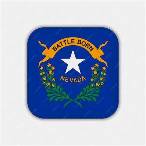 Premium Vector | Nevada state flag vector illustration