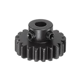 HARFINGTON Step Spur Pinion Gear 5mm Inner Aperture 20T 1 Module Cast ...