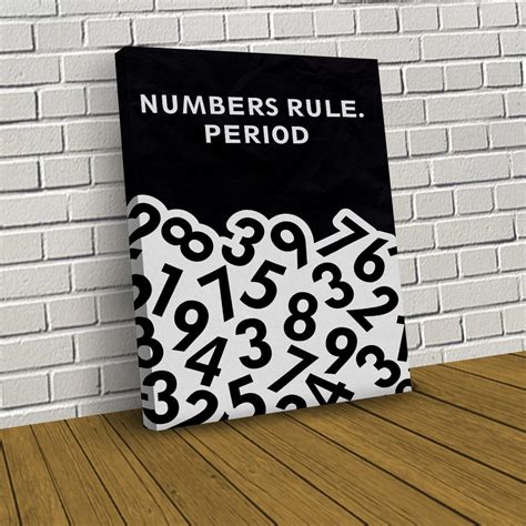 Numbers Rule - Motivational & Inspirational Quotes Canvas Wall Art ...