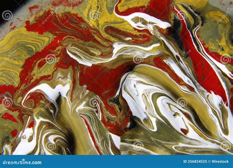 Painting with Water and Oil Floating on the Liquid Surface Forms an ...