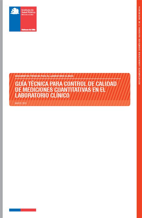 ISP - Guia Tecnica Control Calidad Mediciones Cuantitativas - D E P A R ...