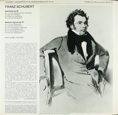 Karl Engel. Schubert. Impromptus op. 90. Moments musicaux op. 94 ...