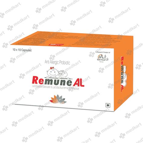 REMUNE AL CAPSULE 10'S, Price, Composition & Generic Alternatives - Medkart