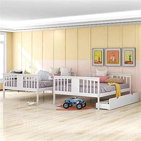 Full Over Full Bunk Bed Frame Kids Bunk Bed with | Ubuy India